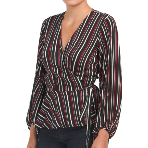 Yumi Kim Tops - YUMI KIM Posh Life Striped Wrap Top